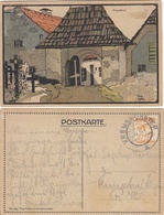 OÖ - Künstler Postkarte Vom Verlag Tina Kofler In Kremsmünster Gel. 1925 - Kremsmünster