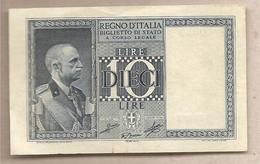 Italia - Banconota Non Circolata AUNC Da 10 Lire "Impero" P-25c.1- 1939 #17 - Regno D'Italia – 10 Lire