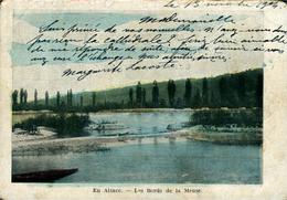 Alsace Fleuve Bord De La Meuse  Belle Chromolitho - Alsace