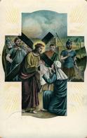 JESUS Portant La Croix (photo Glacée De 1915) - Jesus