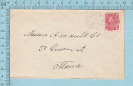 Canada -  MR3, ITC, Die # 1, Cover Massey Station 1916 Ont To Ottawa Mail Letter Send To Canada - Brieven En Documenten