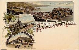 CPA Monaco Monte Carlo Gruss Type Litho Casino Non Circulé Dos Non Séparé - Monte-Carlo