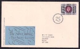 GB 1976 QE2 FDI Silver Jubilee Queen's Accession 9p Stamp SHS Edinburgh Pmk ( C1483 ) - Werbemarken, Vignetten