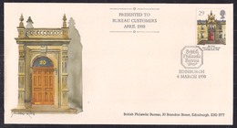 GB 1990 QE2 29p Stamp On Comm. Cover Philatelic Bureau Edinburgh Pmk ( D1065 ) - Werbemarken, Vignetten