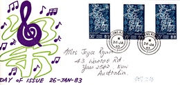 Hong Kong 1983 Performing Arts Addressed FDC - FDC