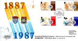 Hong Kong 1987 Medical Centenary FDC - FDC