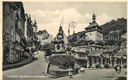 43148568 Karlsbad Eger Marktbrunnen Und Stadtturm - Schneeberg