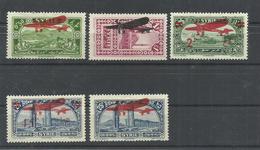 SIRIA YVERT AEREO   38/42    MH  * - Airmail