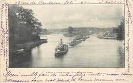 L'OISE à L'isle Adam, Train De Péniches Et Remorqueur. - Tugboats