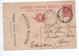 1910 - ENTIER POSTAL De PORTO MAURIZIO Avec TàD VENTIMIGLIA Pour NICE - Stamped Stationery