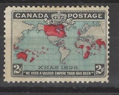 Canada - 1898 - Nuovo/new MH - Mappamondo - Mi N. 74 - Ongebruikt