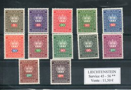 Liechtenstein. Timbres De Service - Official