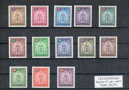 Liechtenstein. Timbres De Service - Oficial