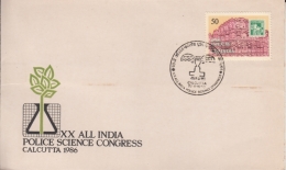 India  1986  All India Police Science Congress  Cover   #   10334   D  Inde Indien - Police - Gendarmerie