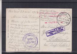 Russie - Lettonie - Carte Postale 1917 - Oblit K.D. Feldpost - Exp Vers St Médard - Cachet Kriegslazareth - Avec Censure - Cartas & Documentos