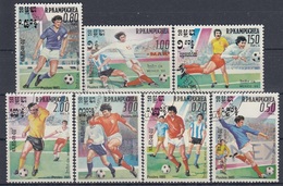 KAMPUCHEA 632-638,used,falc Hinged,football - Used Stamps