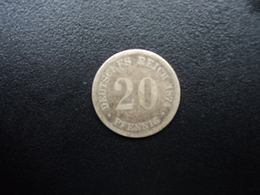 ALLEMAGNE : 20 PFENNIG  1874 D   KM 5    TB+ - 20 Pfennig