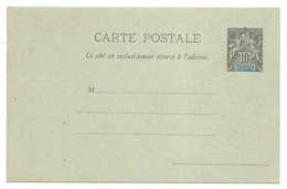 Type Groupe. Entier Postal Carte Postale 10 C. Non Circulé, Belle Qualité. Madagascar Et Dépendances. - Lettres & Documents