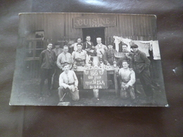 Carte Photo  Militaire Militaria Groupe 25 A 30 BCA TBE Cuisine - Characters