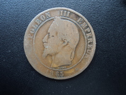 FRANCE : 10 CENTIMES  1865 A    F.134 / G.253 / KM 798.1     B - 10 Centimes
