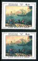 France - N° 2211 - 1 Exemplaire Fond Jaunâtre + 1 Normal Orangé , Neufs ** - Ref VJ127 - Unused Stamps