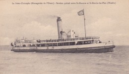 Le SAINT CHRISTOPHE (messageries De L'Ouest) - Service Spécial Entre St Nazaire Et St Brevin Les Pins - Ferries