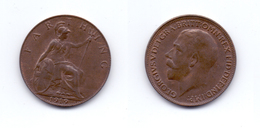 Great Britain 1/4 Penny 1919 - B. 1 Farthing