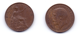 Great Britain 1/4 Penny 1922 - B. 1 Farthing