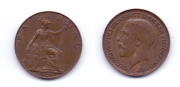 Great Britain 1/4 Penny 1924 - B. 1 Farthing