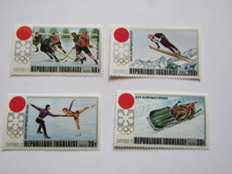 JO282   Olympiques Sapporo Olympic 1972 Togo   MNH  Mi 890-893 - Winter 1972: Sapporo