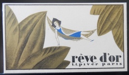 ANCIEN CALENDRIER DE POCHE RÊVE D'OR PARFUM L.T PIVER PARIS 1935 1936 - Grand Format : 1921-40