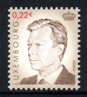 LUXEMBOURG 2001 Definitives / Grand Duke Henri 22c: Single Stamp UM/MNH - Neufs