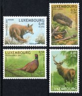 LUXEMBOURG 2002 National Welfare Fund / Animals (2nd Series): Set Of 4 Stamps UM/MNH - Nuevos