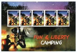 LUXEMBOURG 2010 Leisure & Liberty / Camping: Sheet Of 5 Stamps UM/MNH - Neufs