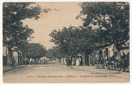CPA - Afrique Occidentale - DAKAR - Boulevard National - Sénégal