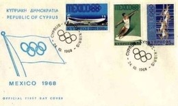 CIPRO - 24 10 1968 FDC GIOCHI OLIMPICI MESSICO - Sommer 1968: Mexico