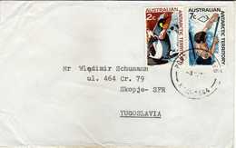 Antarctica - Australian Antarctic Territory (AAT) Via Yugoslavia,Macedonia - Nice Stamps - Marine Life/Penguins - Lettres & Documents