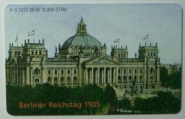 GERMANY - ODS O 1212 - 08.95 - Telecard 95 - Berliner Reichstag 1905 - 6DM - Mint - O-Series: Kundenserie Vom Sammlerservice Ausgeschlossen