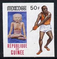 Guinea 1969, Olympic Game In Mexico, Hammer, 1val IMPERFORATED - Sommer 1968: Mexico