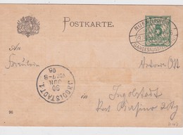 BAYERN 1898 ENTIER POSTAL CARTE DE NÜRNBERG - Autres & Non Classés