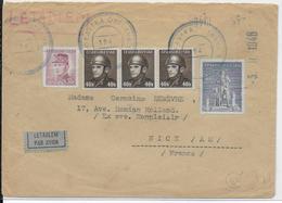 1946 - ENVELOPPE Par AVION Avec OBLITERATION PROVISOIRE De MORAVSKA OSTRAVA => NICE - Storia Postale