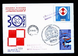 A5397) Polen Poland Brief Ballonpost 31.8.80 - Covers & Documents