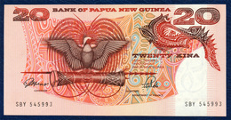 PAPUA NEW GUINEA 20 KINA P-10a SIGNATURES: ToRobert + Vele 1989 - 1992 UNC - Papouasie-Nouvelle-Guinée