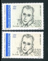 France - N° 2683 - 1 Exemplaire Fond Vert + 1 Normal Gris Jaune, Neufs ** - Ref VJ149 - Unused Stamps