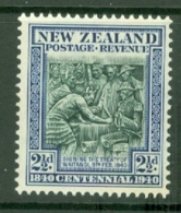 New Zealand: 1940   Centennial    SG617   2½d    MNH - Neufs