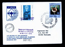 A5400) Polen Poland Brief Ballonpost 5.6.77 - Briefe U. Dokumente