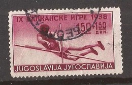 1938 364   SPORT BALKANSPIELE  ATLETICA  JUGOSLAVIJA JUGOSLAWIEN KOENIGREICH  USED - Salto