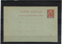 CTN27COL- GUYANE FRANCAISE CP 10c ROUGE DATE 046 NEUVE - Sonstige & Ohne Zuordnung