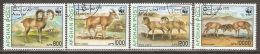 Afghanistan 1998 Mi# 1819-1822 Used - WWF / Wild Sheep - Usados