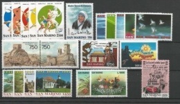 SAN MARINO - 1996 - Annata Completa - 22 Valori - Year Complete ** MNH/VF - Annate Complete